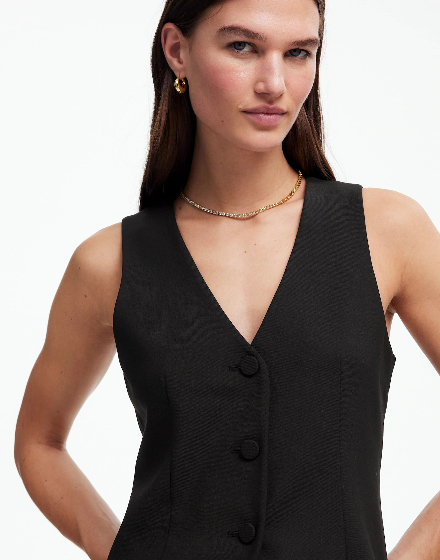 V-Neck Vest in Wool Blend | Madewell | Madewell