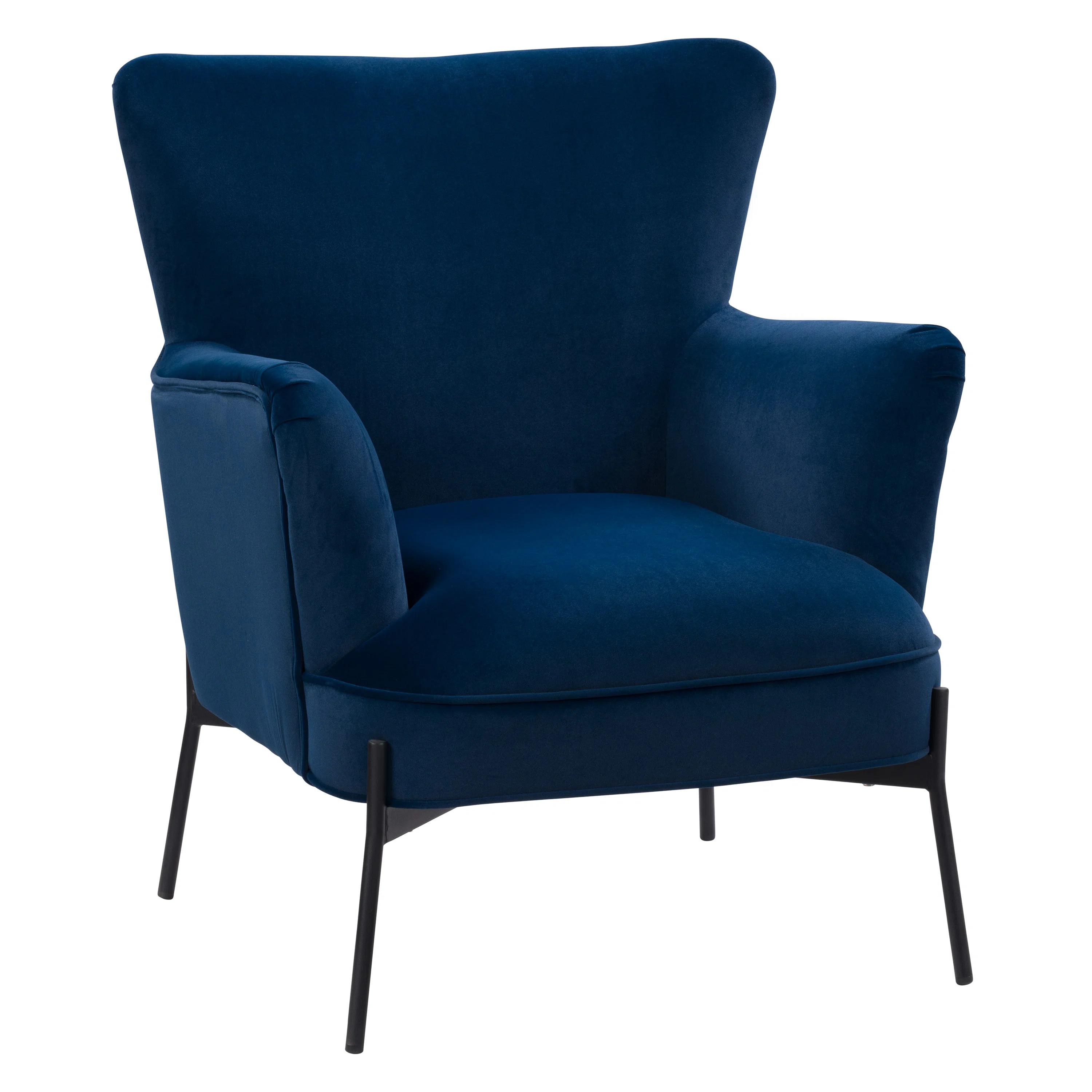 Archuleta Velvet Wingback Chair | Wayfair North America