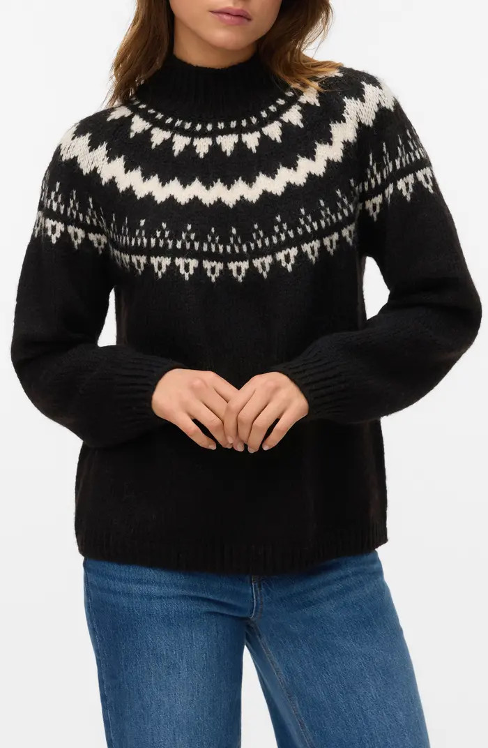 VERO MODA Vivian Fair Isle Sweater | Nordstrom | Nordstrom