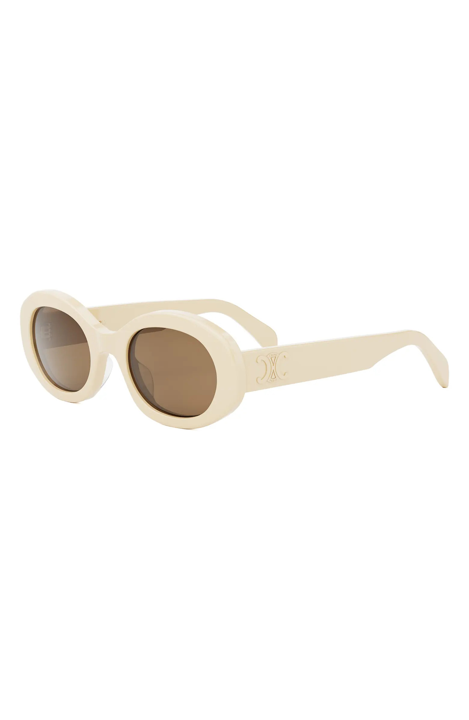 Triomphe 52mm Oval Sunglasses | Nordstrom