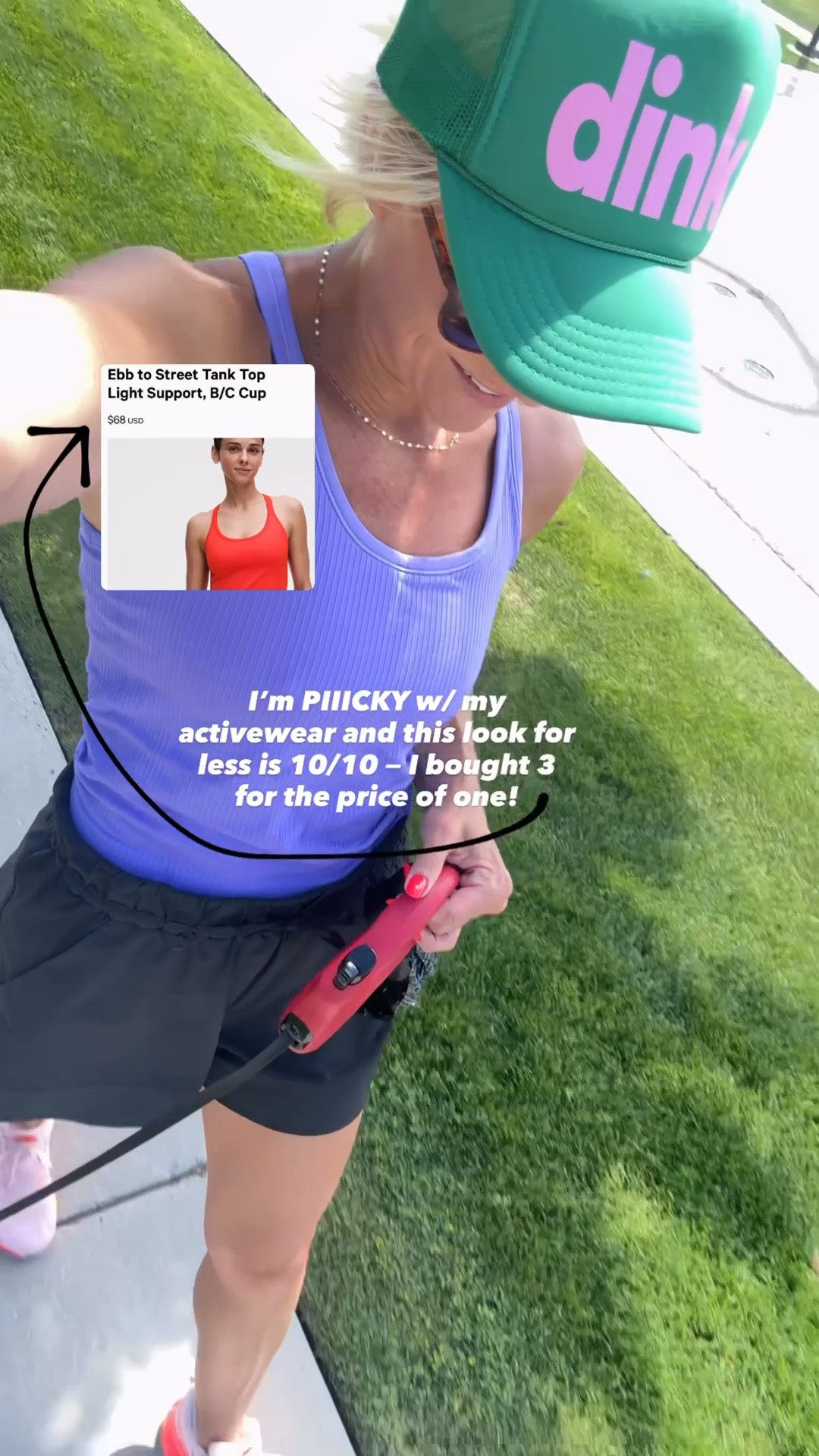 I’m super picky with my activewear, but wanted to try this less expensive style of the Lulu ebb to street tank after reading so many good reviews.
10/10! Just be sure and size up. Wearing size 6

#LTKfitnessgoals #LTKOver40 #LTKmomlife