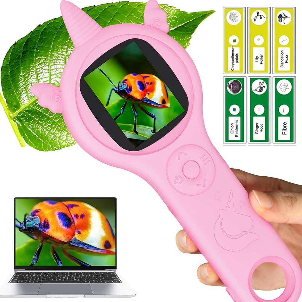Microscope for Kids, Kids Miniscope, Mini Digital Microscope for Kids Educational Science Toys, C... | Amazon (US)