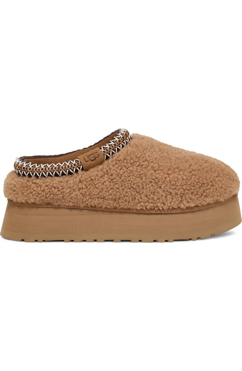 Tazz Maxi Curly Genuine Shearling Platform Slipper (Women) | Nordstrom
