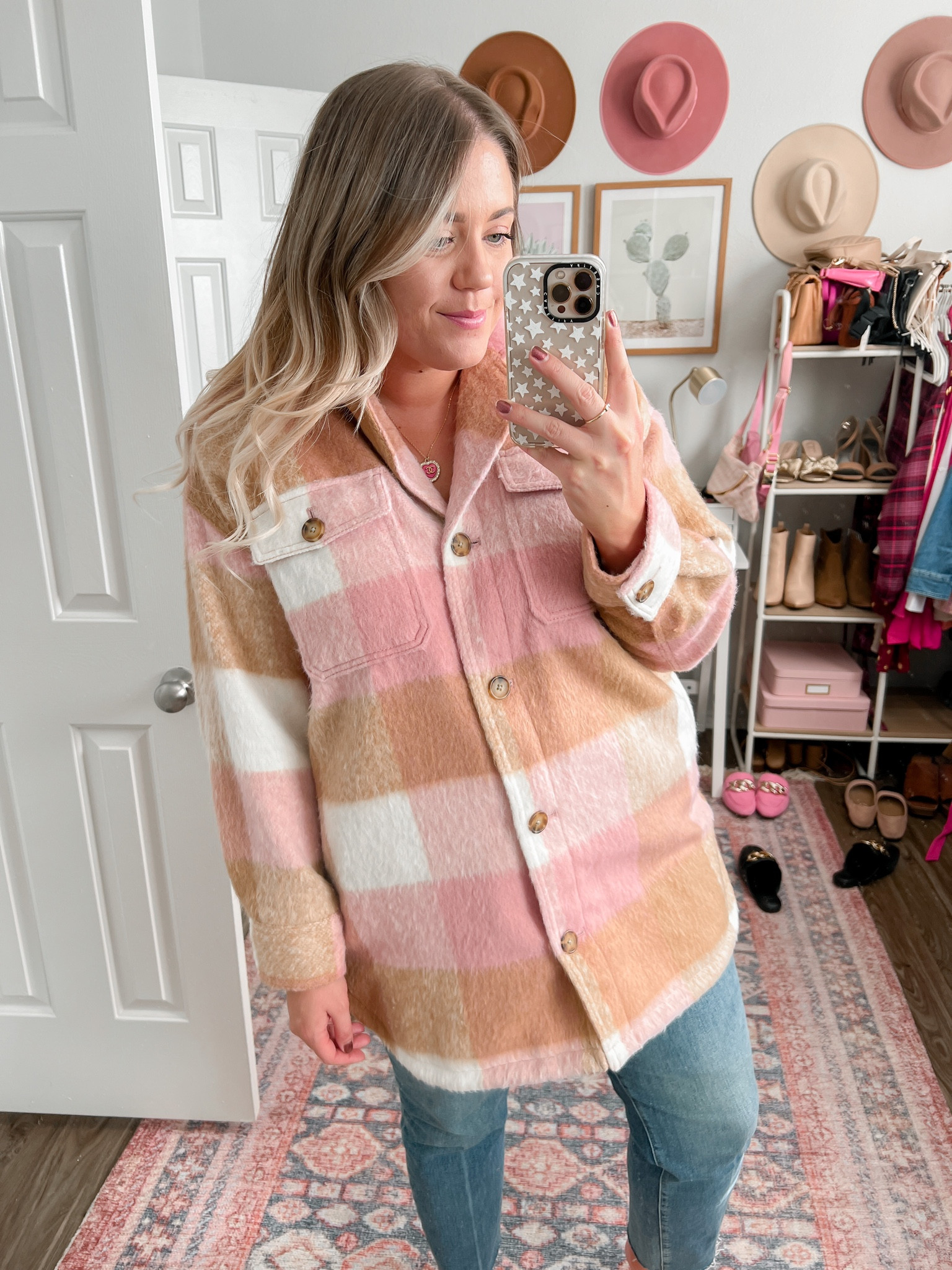 Pink shacket, plaid shacket, plaid shirt jacket, Old Navy finds, gifts for her

#LTKunder100 #LTKSeasonal #LTKsalealert