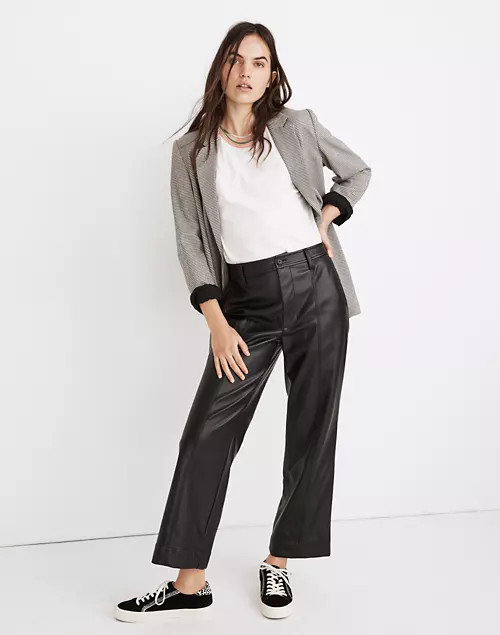 Slim Emmett Wide-Leg Pants in Vegan Leather | Madewell