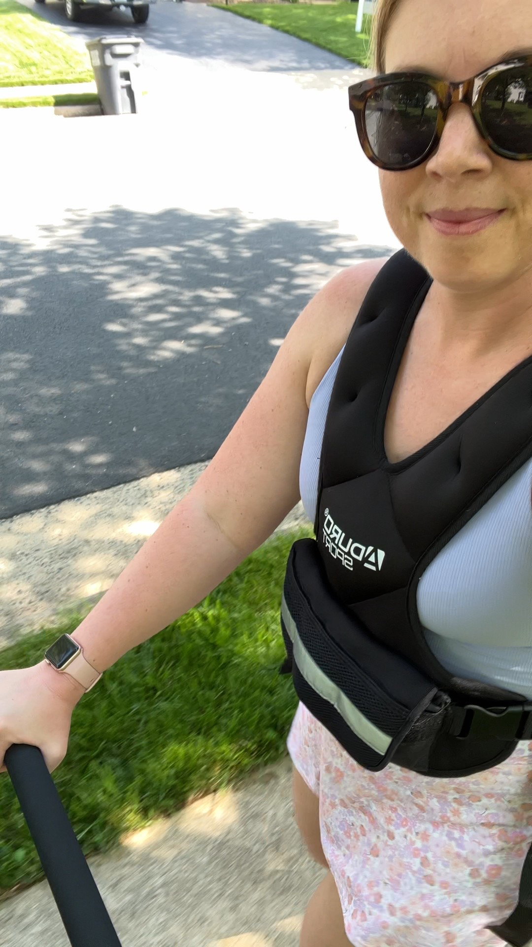 Just obsessed with this skort and will be wearing it non stop this summer! Wearing size medium in the skort and the size large in sports bra/tank. 