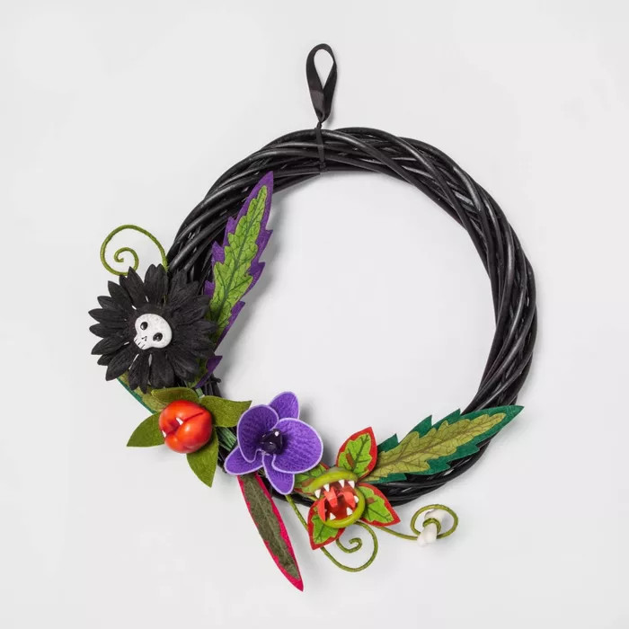 Ghoulish Garden Faux Halloween Creepy Plants Wreath - Hyde & EEK! Boutique™ | Target