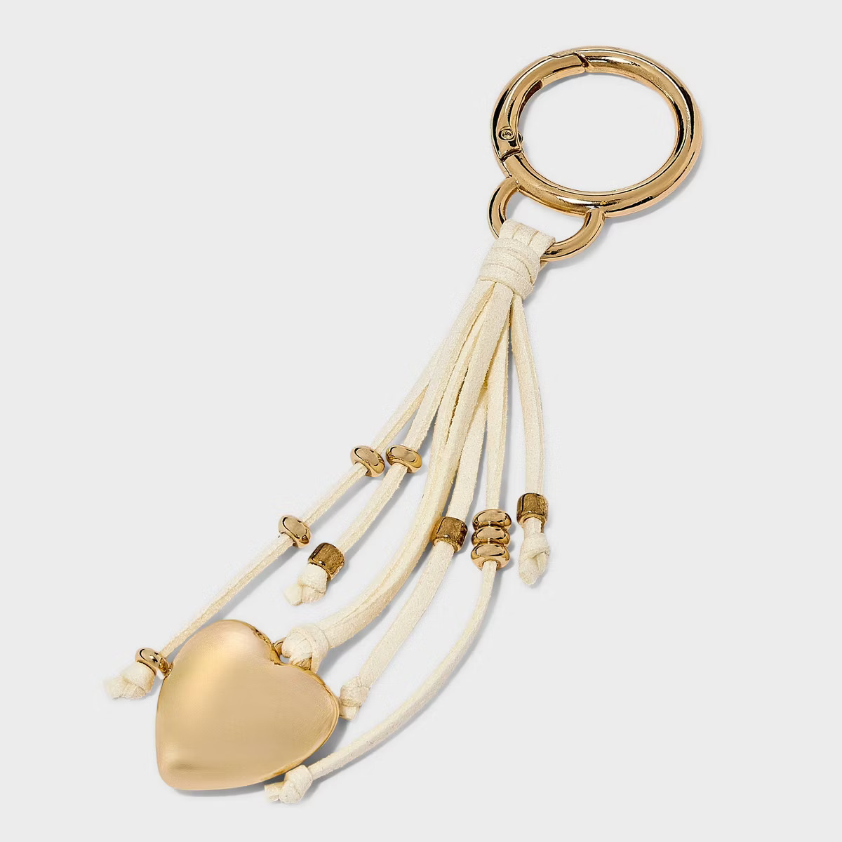 Faux Suede Fringe Bag Charm - Universal Thread™ Cream | Target