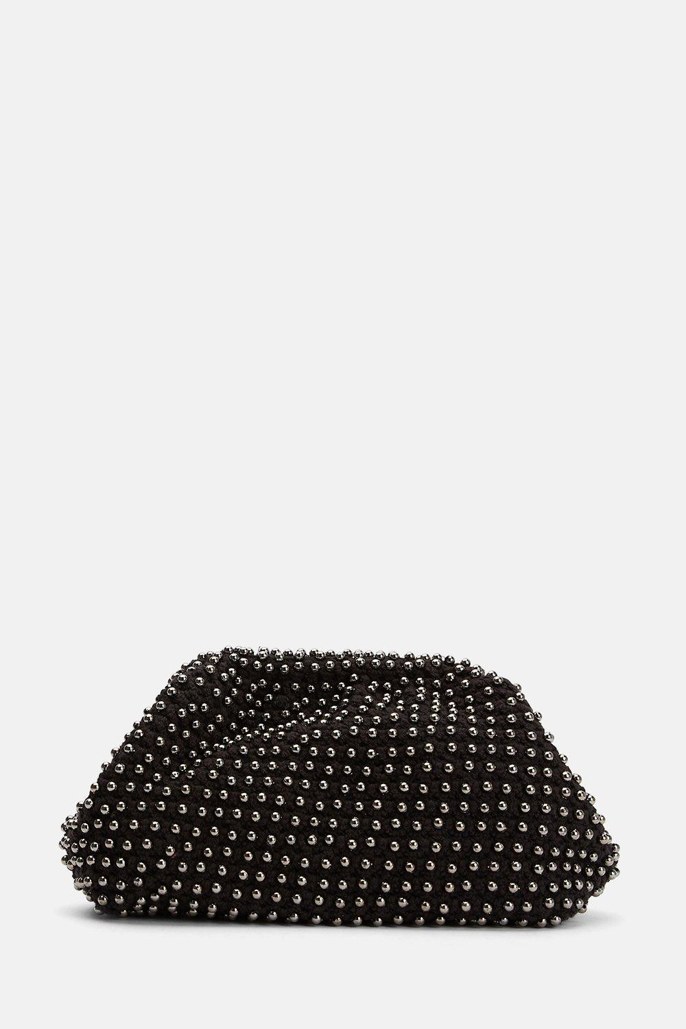 Pearl Slouchy Clutch Bag | Karen Millen UK + IE + DE + NL