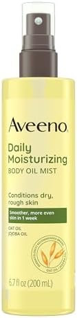 Aveeno Daily Moisturizing Dry Body Oil Mist with Oat & Jojoba Oil for Dry, Rough, Sensitive Skin,... | Amazon (US)