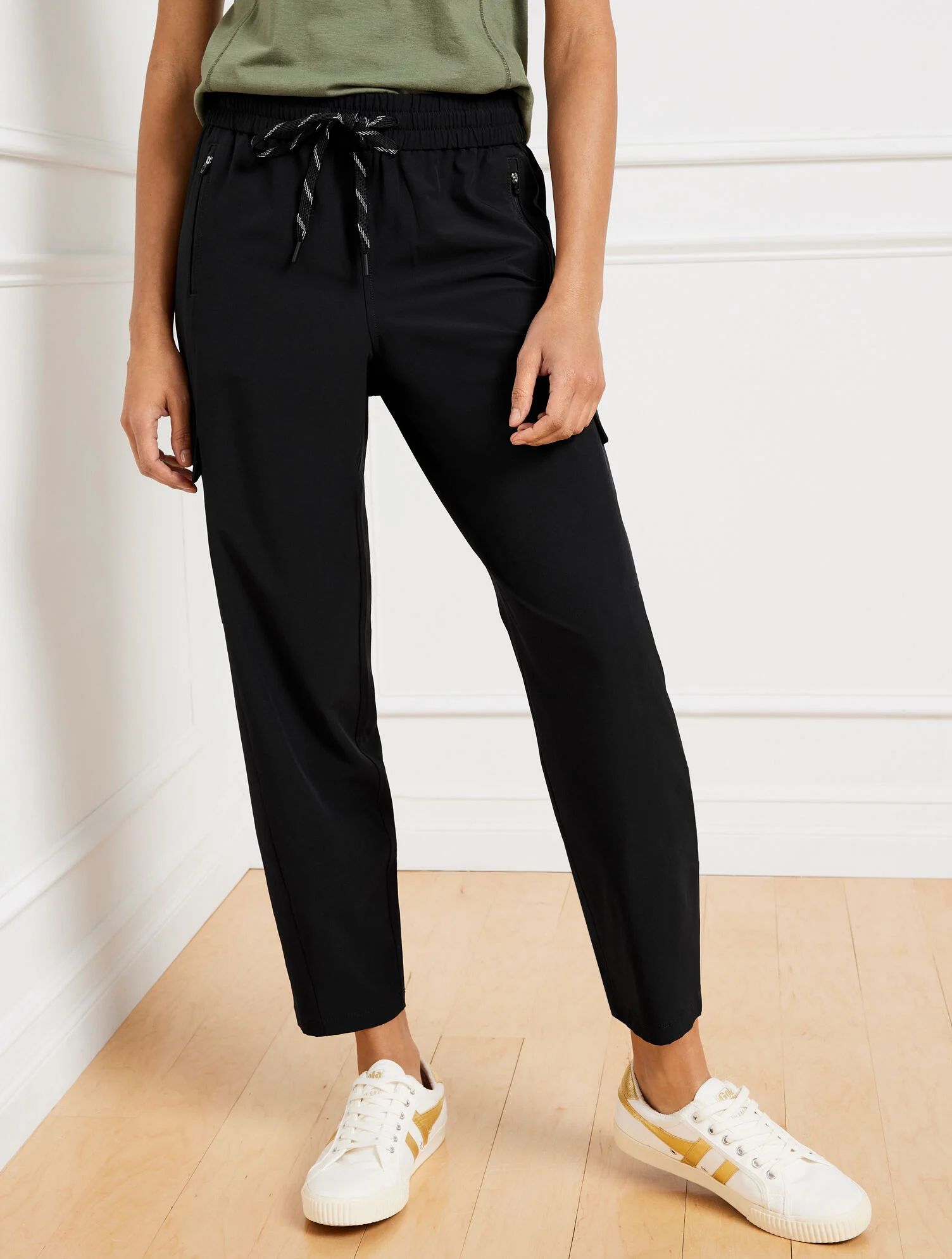 Lightweight Stretch Tapered Cargo Pants | Talbots
