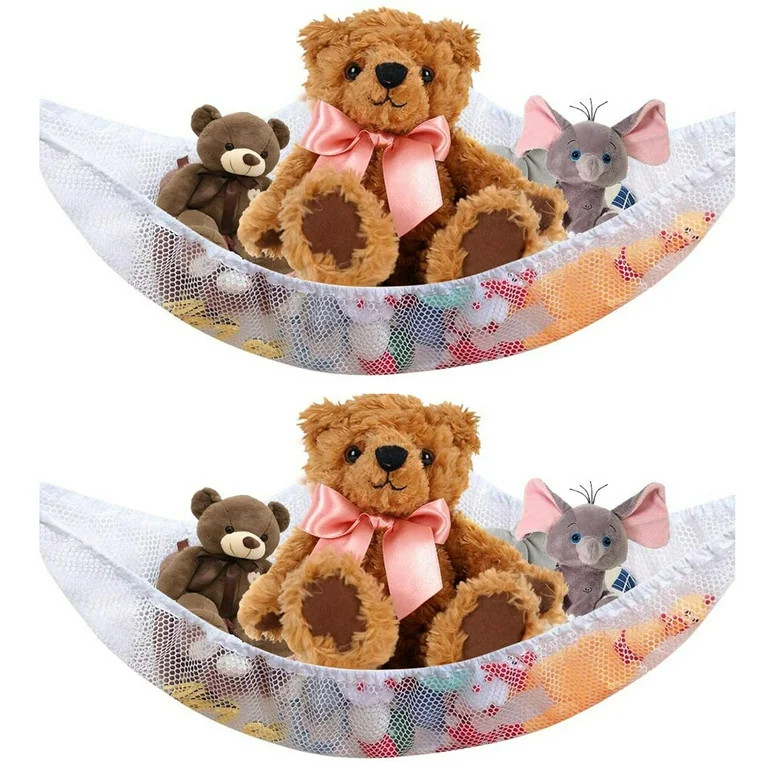 2 Pack Hammock Mesh Toy Net Stuffed Animal Hammock Mesh Toys Net for Kids Jumbo Large Storage Mes... | Walmart (US)