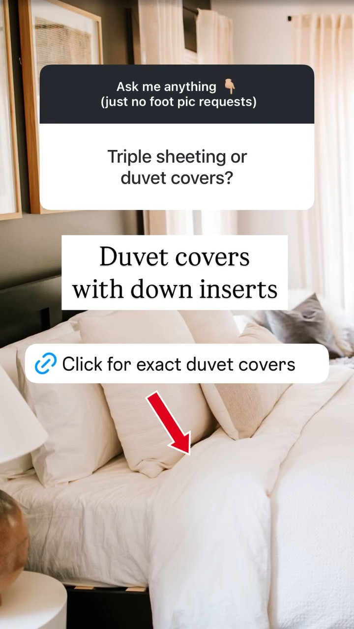 Duvet covers 
with down inserts
