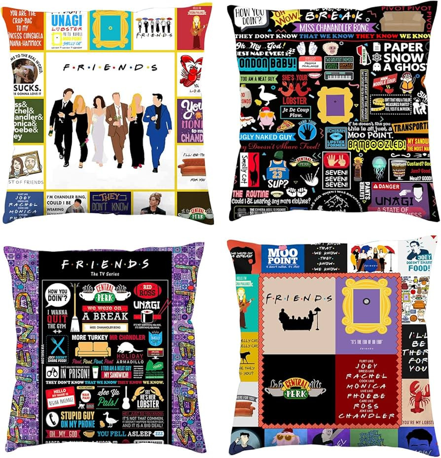 Friends Throw Pillow Covers Friends TV Show Pattern Pillow Cases Cushion Covers Bedding - Super S... | Amazon (CA)