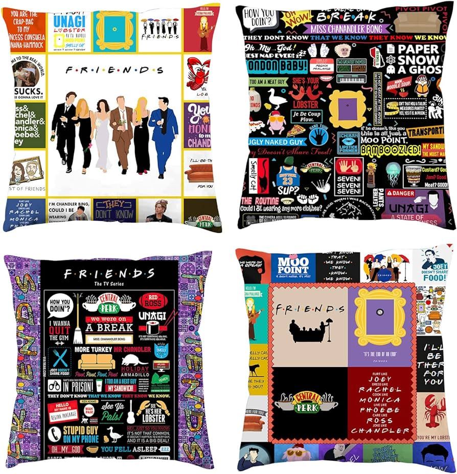 Friends Throw Pillow Covers Friends TV Show Pattern Pillow Cases Cushion Covers Bedding - Super S... | Amazon (CA)