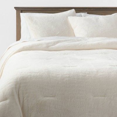 3pc Luxe Faux Fur Comforter and Sham Set - Threshold™ | Target