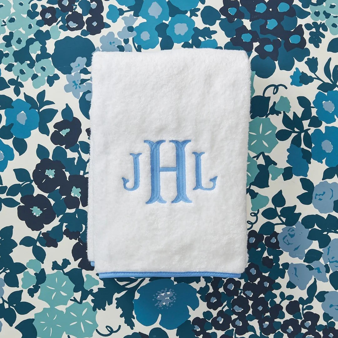 Monogrammed Plush Luxury Bath Towel | Weezie | Weezie Towels