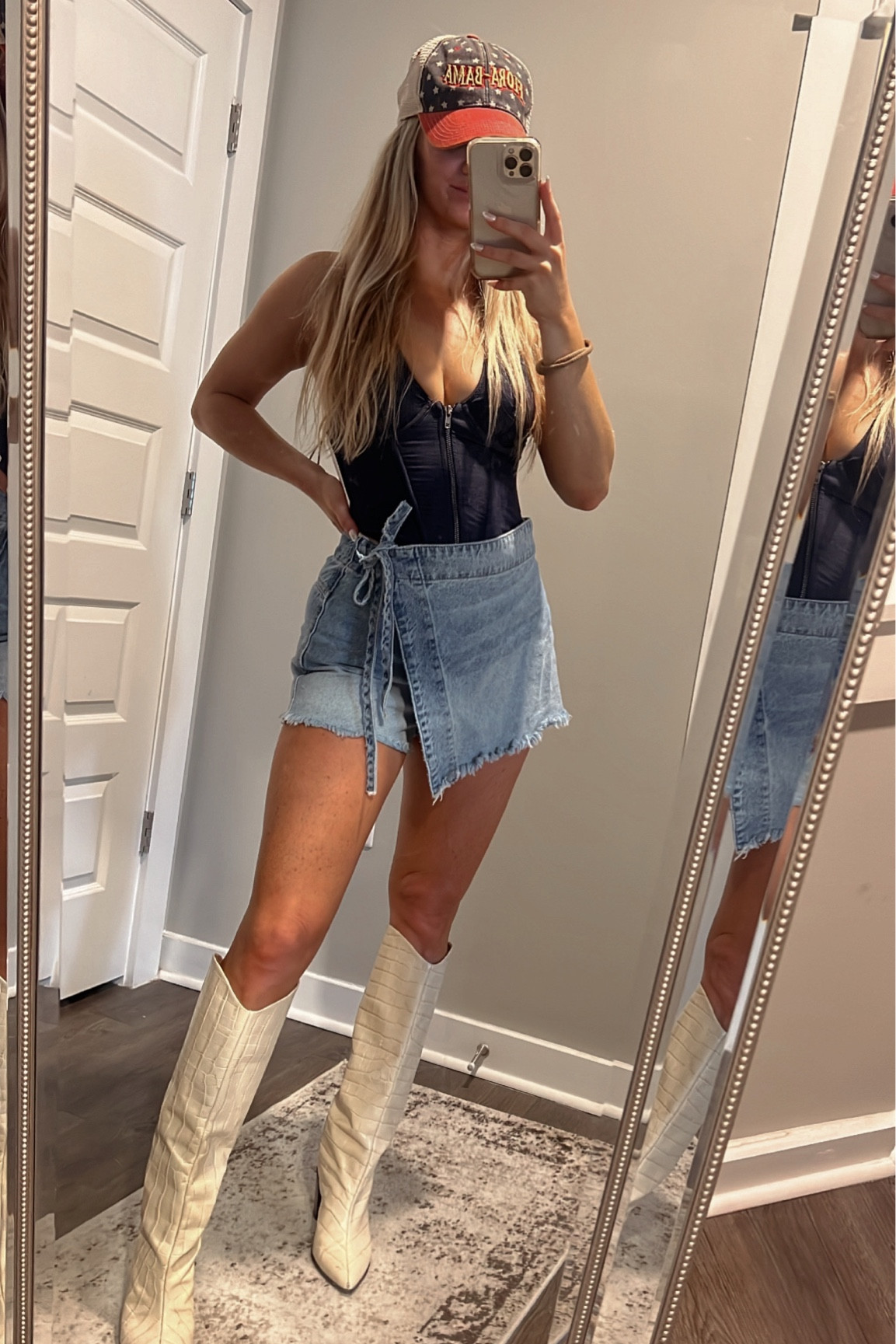 Denim 4th of July outfit 

#LTKunder100 #LTKSeasonal #LTKtravel