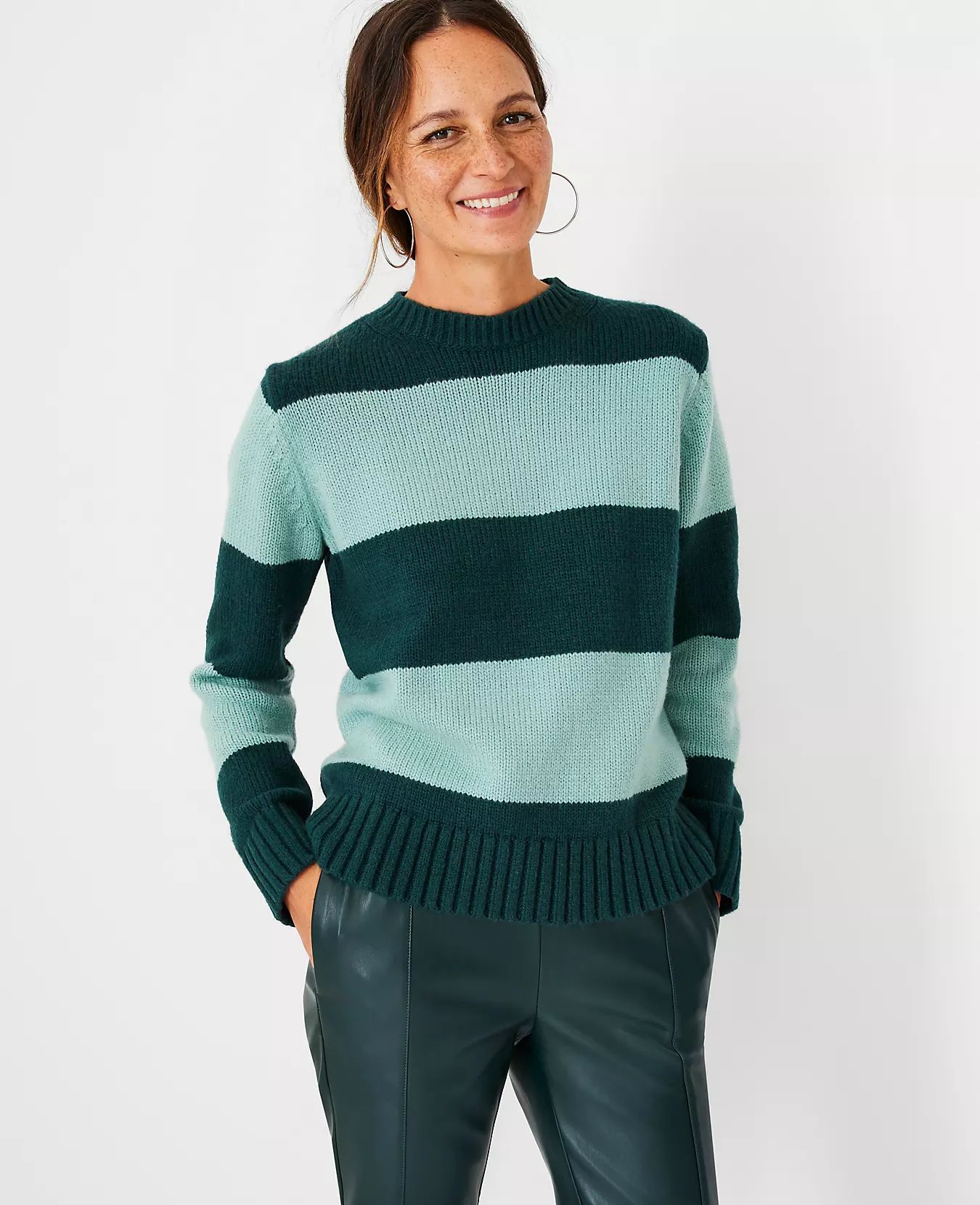 Colorblock Stripe Sweater | Ann Taylor (US)