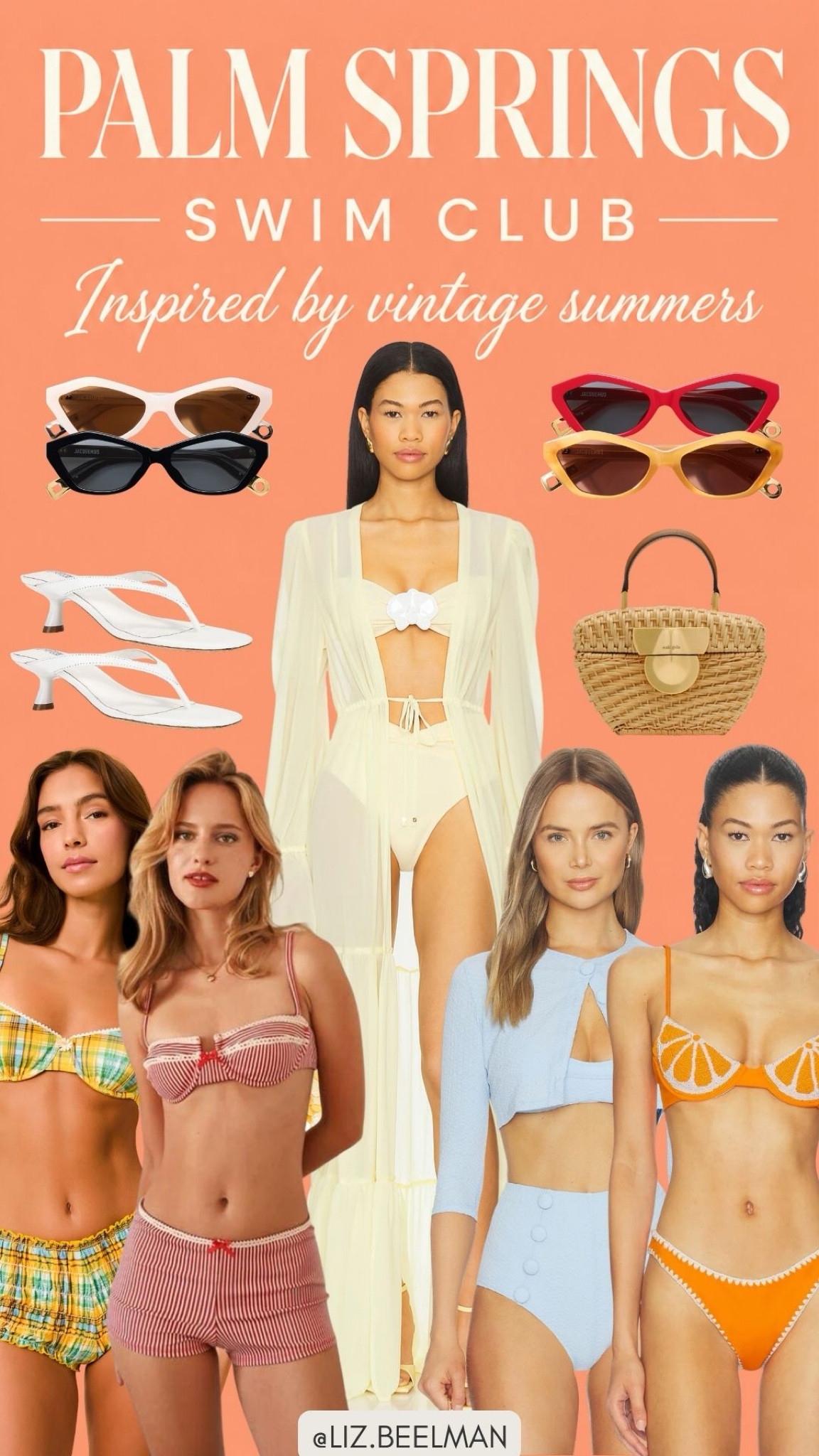 PALM SPRINGS SWIM CLUB: Inspired by Vintage Summer 

#revolve #forloveandlemons #vintage #60s #nostalgia #retro #classic #poolside # resortlooks #vacation  