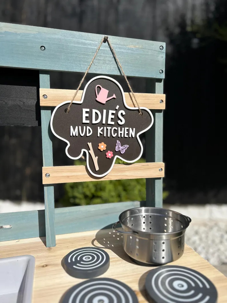 Personalised Outdoor Play Mud Kitchen Sign | Market Sign | Children’s Pretend Play Café Access... | Etsy (US)