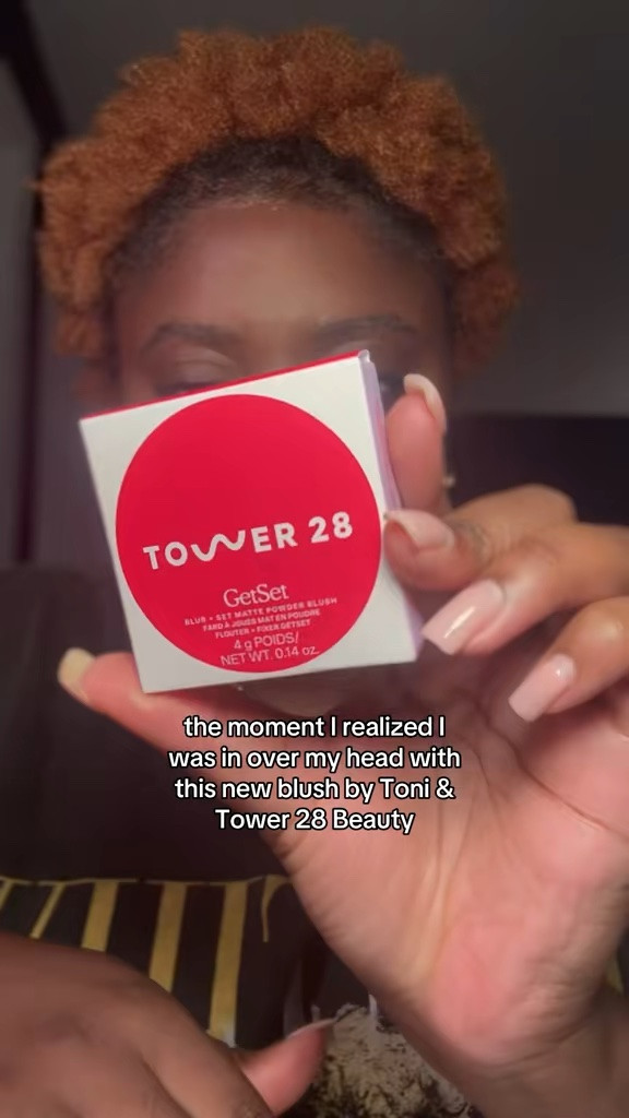 I wasn’t ready for this pigment!! This is the Tower 28 x Toni Bravo Collaboration in the shade Sunset Shirley   #blushhack  #blush  #makeup #makeupvideosss