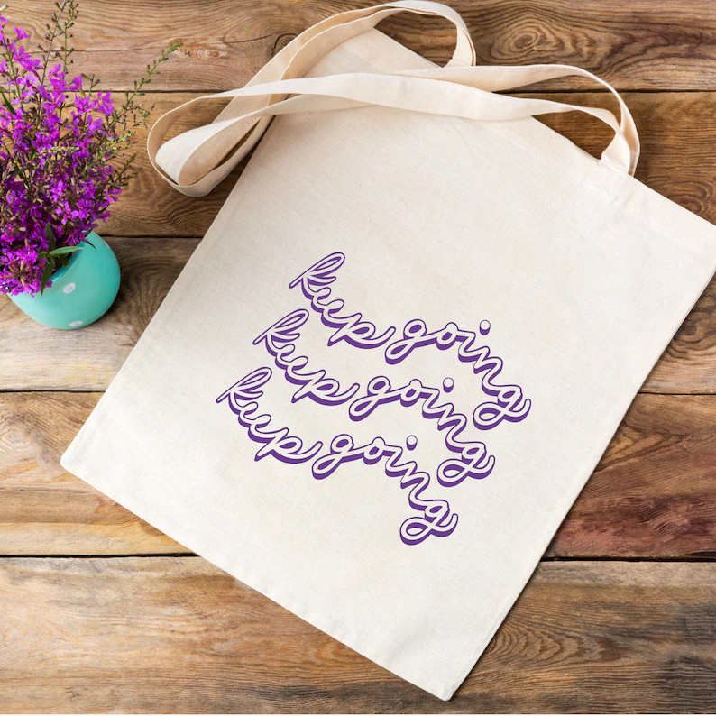 Keep Going, Positivity Magic, Aesthetic Tote Bag, Canvas Bags for Summer, Reading Accessories, Po... | Etsy (US)