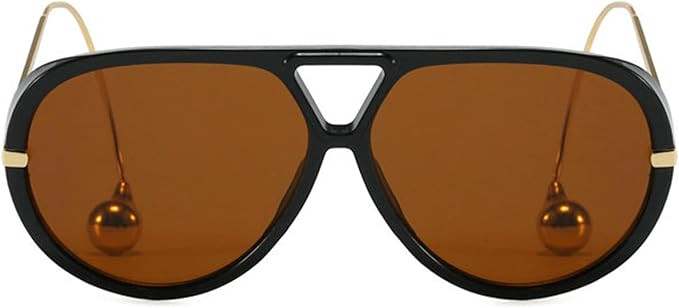 willochra Vintage Oversized Pilot Shield Sunglasses Women Luxury Trendy Sun Glasses For Ladies Bi... | Amazon (US)