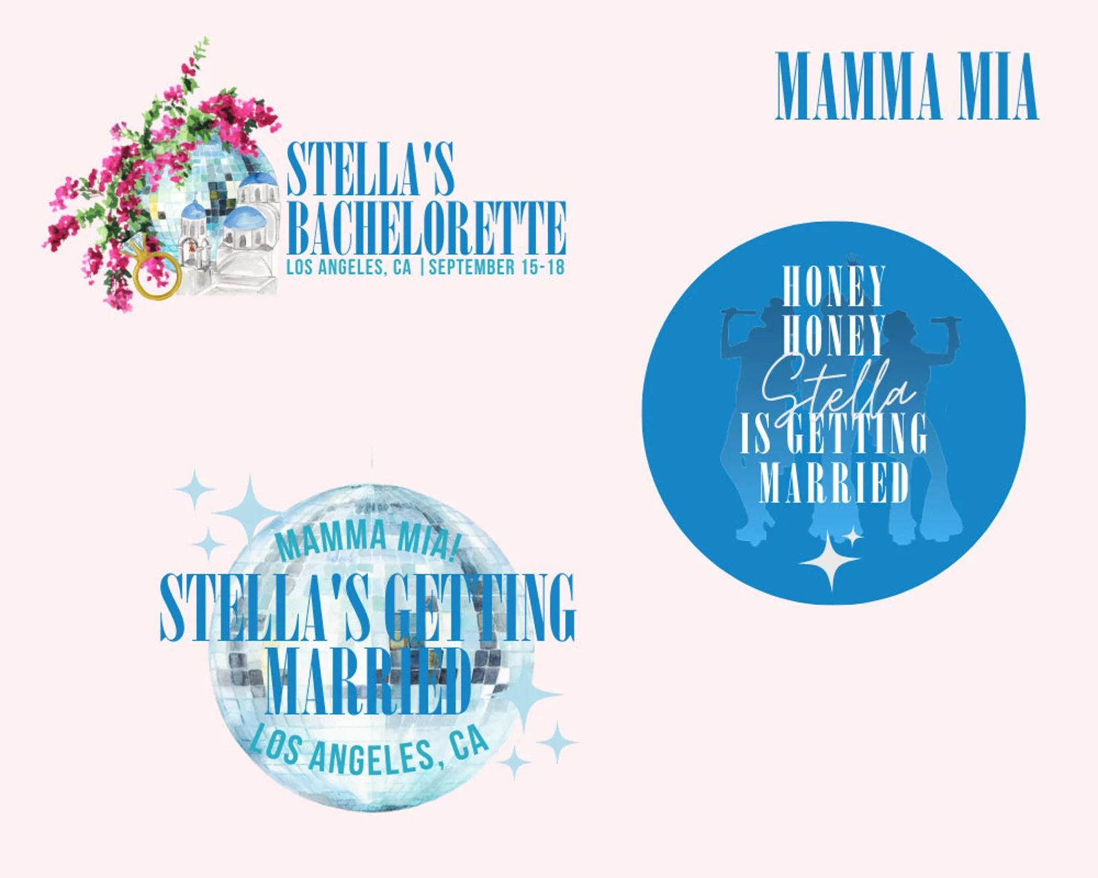 Personalized Bachelorette Party Logo, Custom Bachelorette Logo, Mamma Mia Theme Bachelorette, Bir... | Etsy (US)