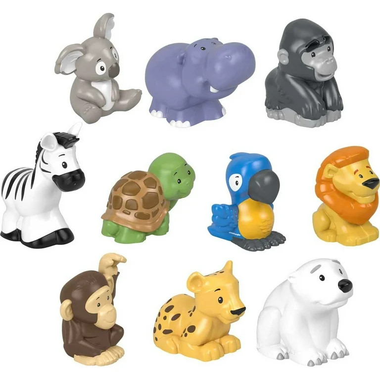 Fisher-Price Little People 10-Piece Animal Pack Figure Set for Toddler Pretend Play | Walmart (US)