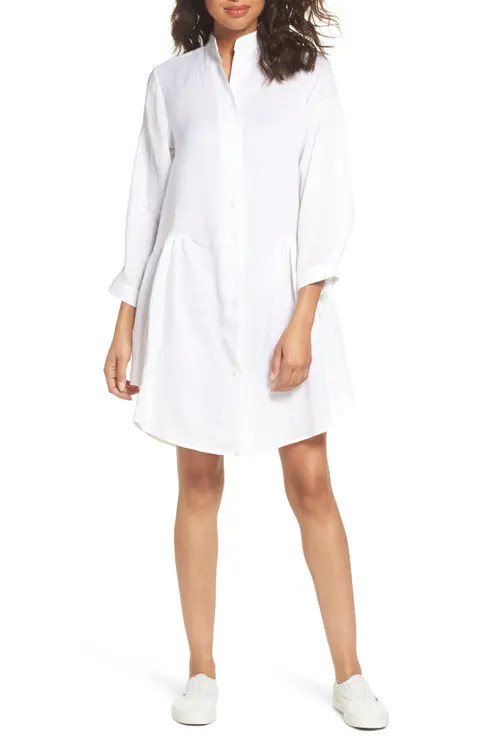CAARA Tria Linen Shirtdress | Nordstrom