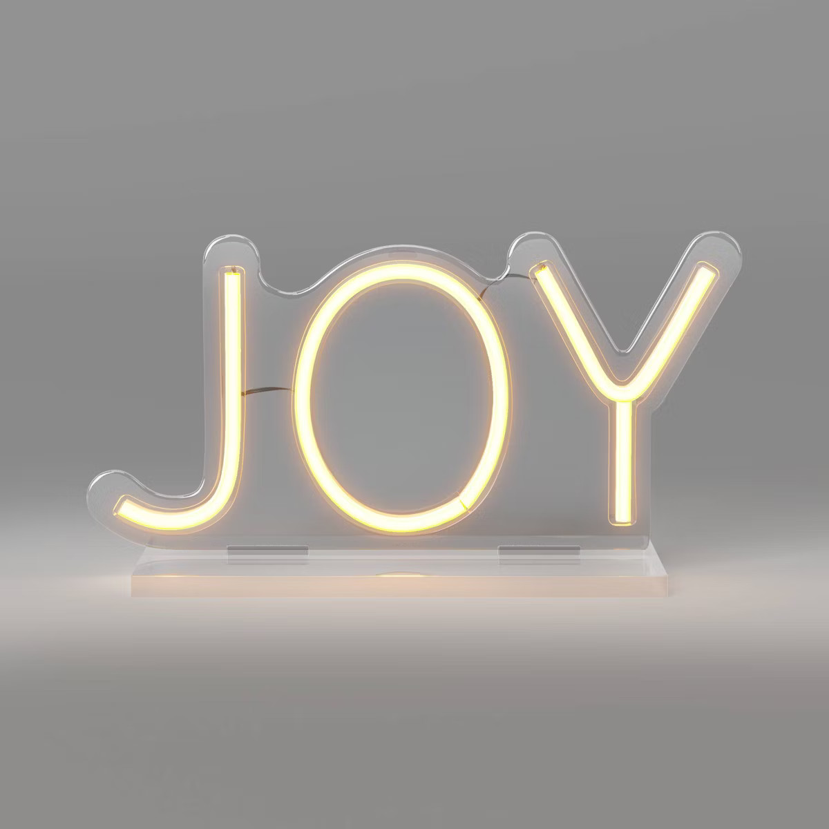 10.7"x5.51" Christmas Joy Neon Acrylic Stand USB Powered - Wondershop™ | Target