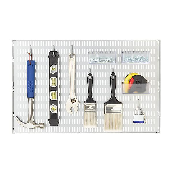 Platinum Elfa Utility Pegboard Starter KitSKU:100845073.02 Reviews | The Container Store