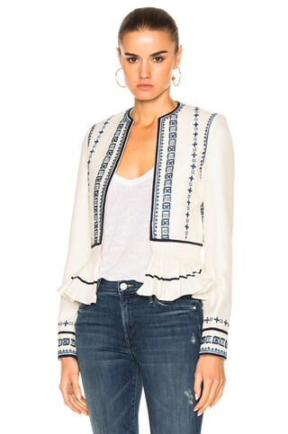 Pleated Peplum Jacket | FWRD 