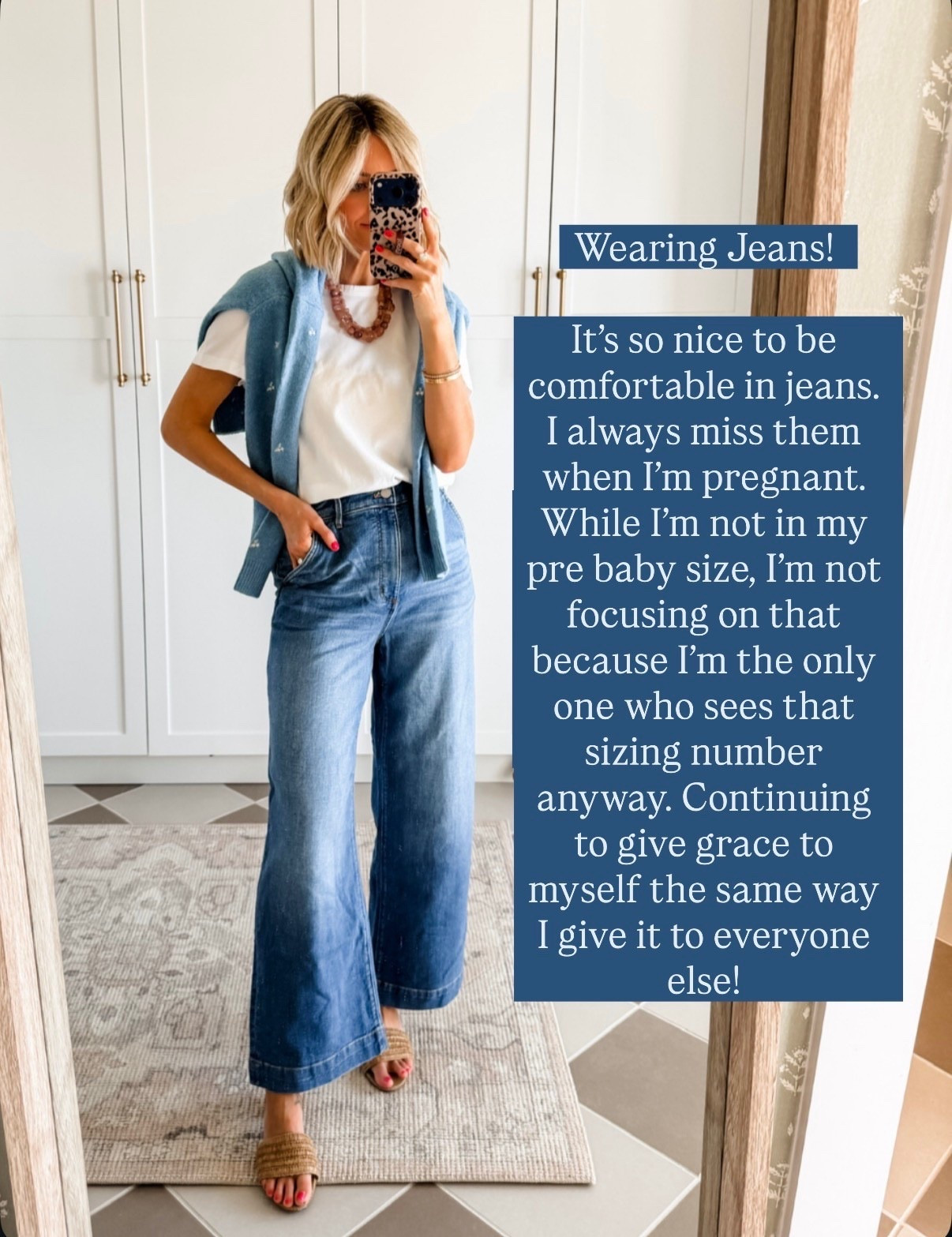 So excited to be wearing jeans again! These have such a flattering fit! Wearing S/2.

Loverly Grey, spring fashion, spring outfit ideas, how to style white tee, wide leg jeans, wide leg denim 

#LTKSeasonal #LTKootd #LTKTravel