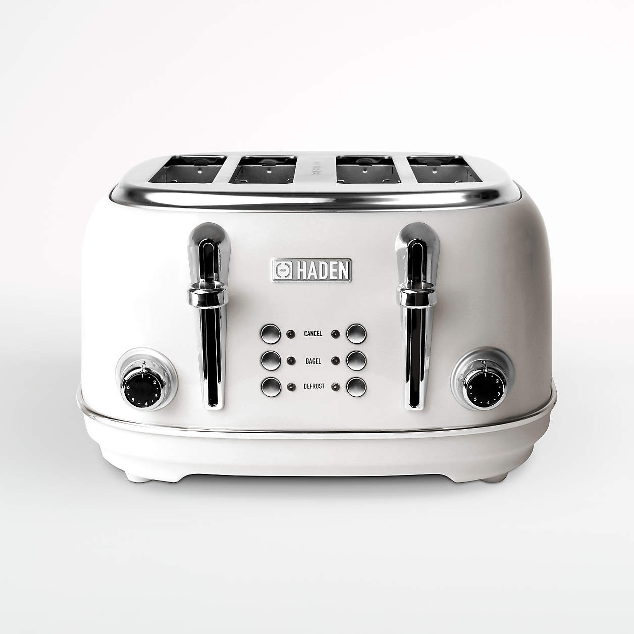 HADEN Heritage Ivory 4-Slice Toaster + Reviews | Crate & Barrel | Crate & Barrel
