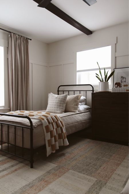 boys bedroom monochromatic inspo

loloi rug, wayfair bed frame, beddys bedding

#LTKKids #LTKHome #LTKStyleTip