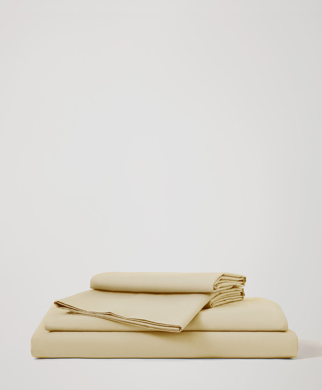 Home Organic Cool-air Percale Sheet Set made with Organic Cotton | Pact | Pact Apparel