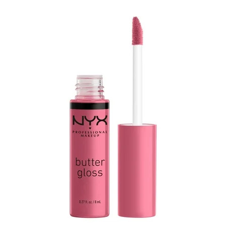 NYX Professional Makeup Butter Gloss Non-Sticky Lip Gloss Angel Food Cake 0.27 Oz | Walmart (US)