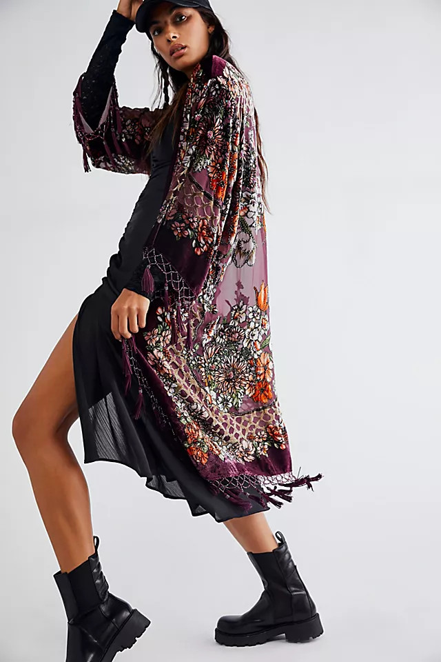Mademoiselle Velvet Kimono | Free People (Global - UK&FR Excluded)