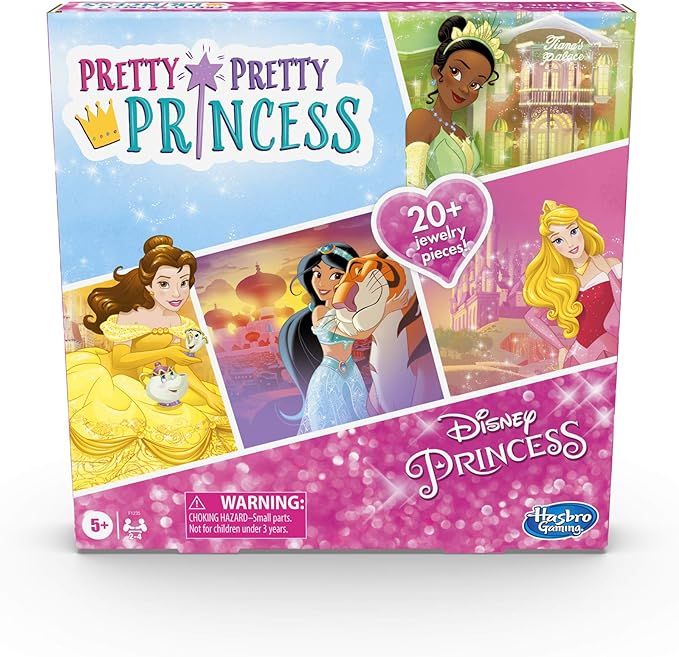 Hasbro Gaming Pretty Pretty Princess: Edition Board Game Featuring Disney Princesses, Jewelry Dre... | Amazon (US)