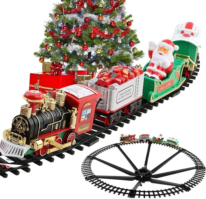 Christmas Train Set, Train Toy Set Track Suspend Around Christmas Tree, Christmas Kids Train Set ... | Amazon (CA)