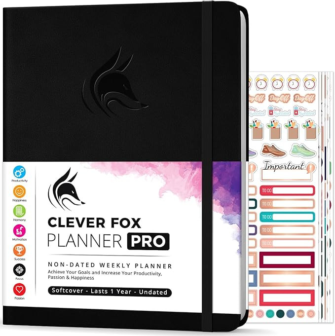 Clever Fox Planner PRO – Weekly & Monthly Life Planner to Increase Productivity, Time Managemen... | Amazon (US)