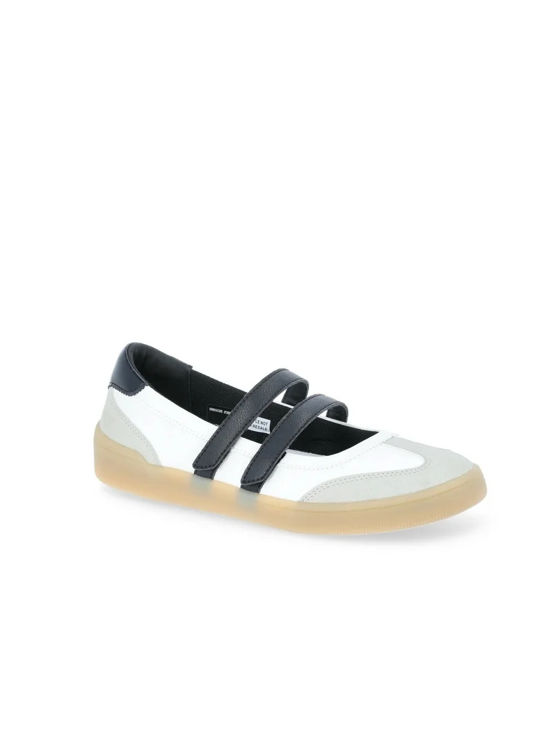 No Boundaries Faux Suede Mary Jane Sneakers, Women’s - Walmart.com | Walmart (US)