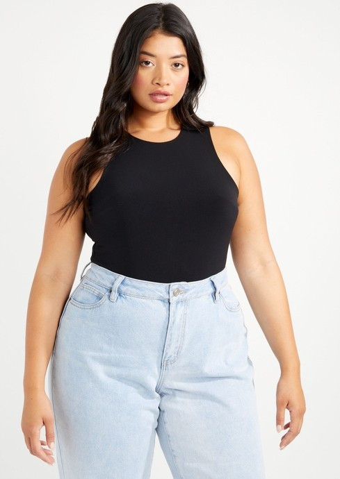 Plus Black High Neck Bodysuit | rue21