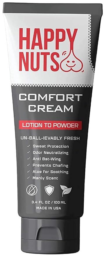 Happy Nuts Comfort Cream | Deodorant For Men | Anti-Chafing, Sweat Defense & Odor Control | Amazon (US)