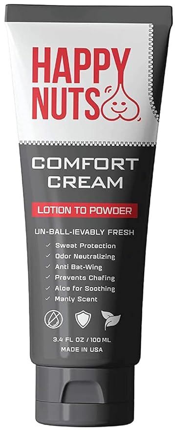 Amazon.com : Happy Nuts Comfort Cream Ball Deodorant For Men | Anti-Chafing, Sweat Defense & Odor... | Amazon (US)