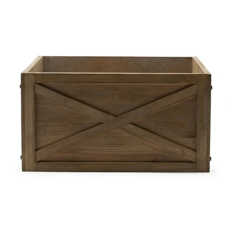 Belham Living 19 in. Rustic Wooden Tree Collar | Walmart (US)