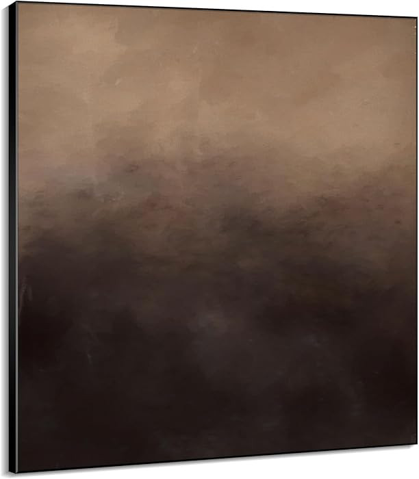 60"x60" XL Framed Wall Art Abstract Brown and Beige Tones (Frame Assembly Required) | Amazon (US)
