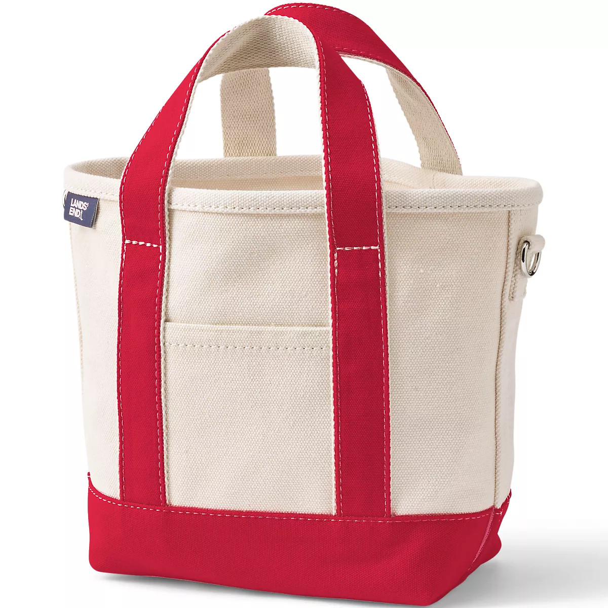 Small 3 Pocket Open Top Canvas Tote Bag | Lands' End (US)